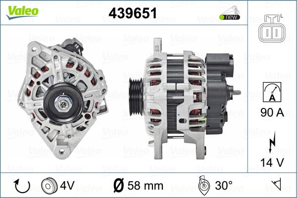 Valeo 439651 - Генератор vvparts.bg