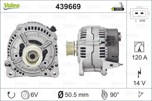 Valeo 439669 - Генератор vvparts.bg