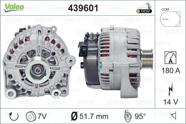 Valeo 439601 - Генератор vvparts.bg