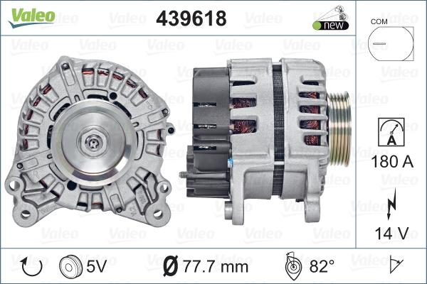 Valeo 439618 - Генератор vvparts.bg