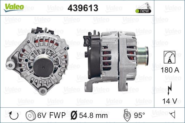 Valeo 439613 - Генератор vvparts.bg