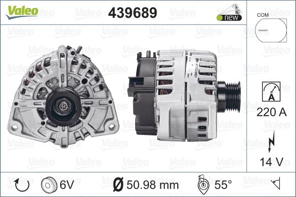 Valeo 439689 - Генератор vvparts.bg