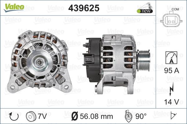 Valeo 439625 - Генератор vvparts.bg