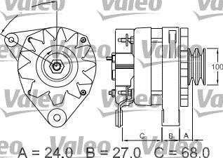 Valeo 439099 - Генератор vvparts.bg