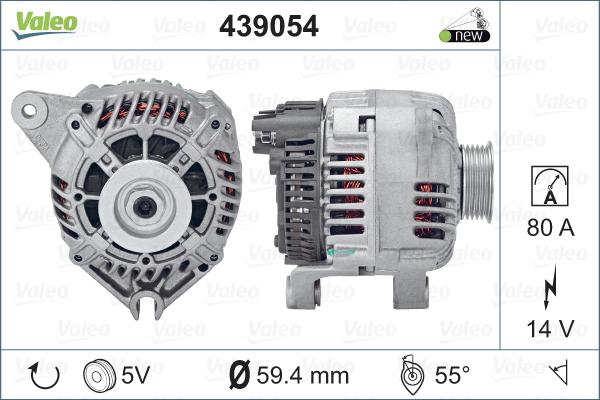 Valeo 439054 - Генератор vvparts.bg