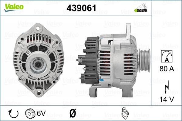 Valeo 439061 - Генератор vvparts.bg