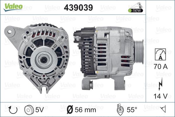 Valeo 439039 - Генератор vvparts.bg