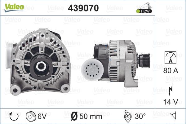 Valeo 439070 - Генератор vvparts.bg