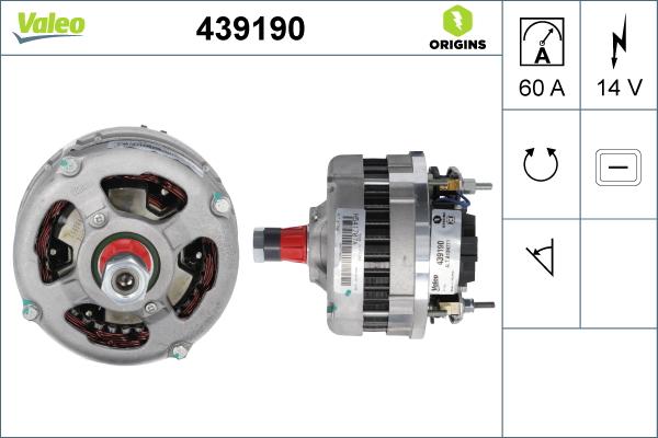 Valeo 439190 - Генератор vvparts.bg