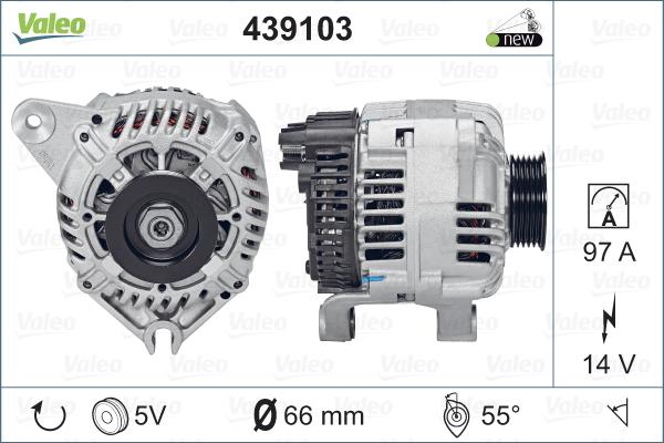 Valeo 439103 - Генератор vvparts.bg