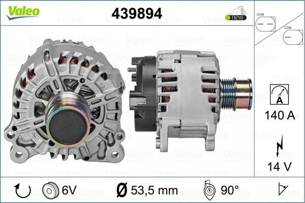 Valeo 439894 - Генератор vvparts.bg