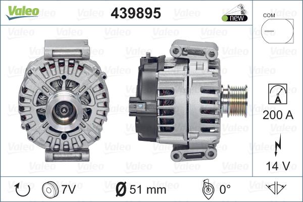 Valeo 439895 - Генератор vvparts.bg