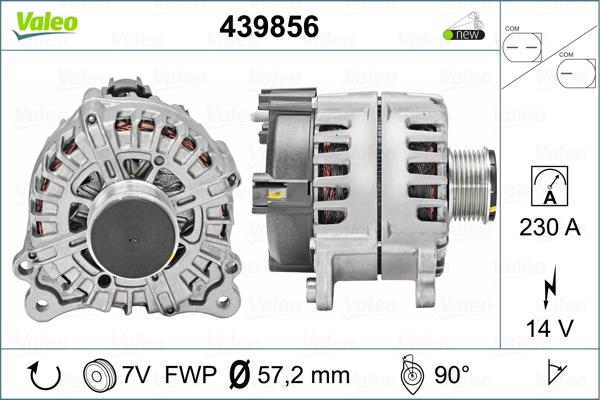 Valeo 439856 - Генератор vvparts.bg