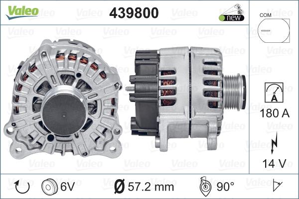 Valeo 439800 - Генератор vvparts.bg