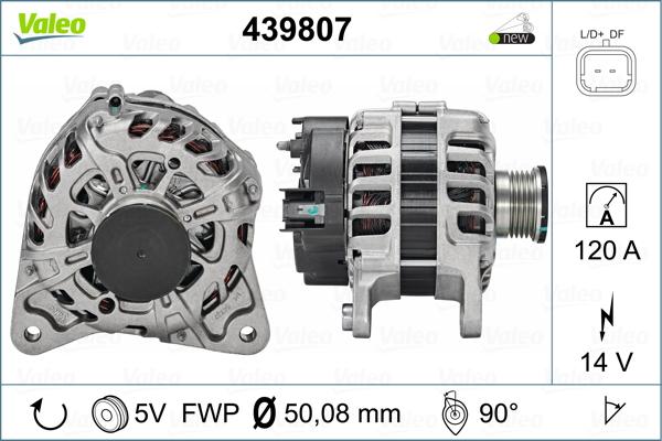 Valeo 439807 - Генератор vvparts.bg