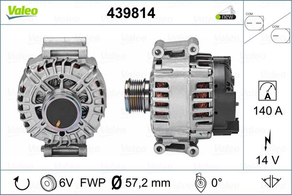 Valeo 439814 - Генератор vvparts.bg