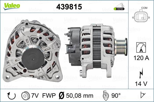 Valeo 439815 - Генератор vvparts.bg