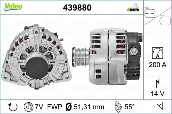 Valeo 439880 - Генератор vvparts.bg