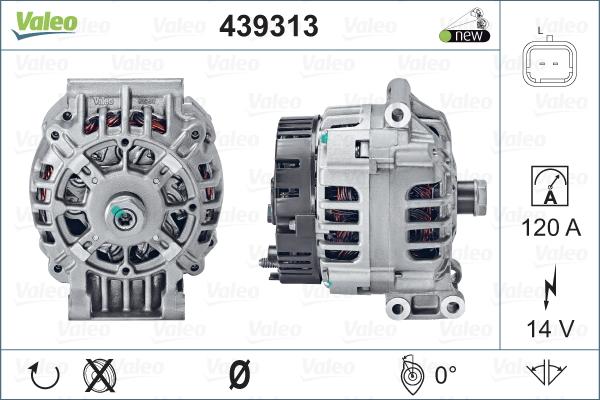 Valeo 439313 - Генератор vvparts.bg