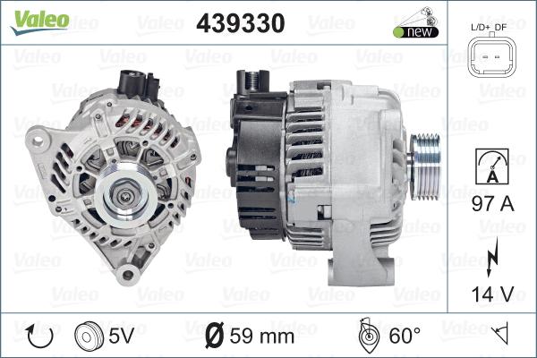 Valeo 439330 - Генератор vvparts.bg