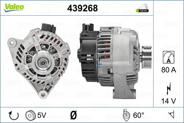 Valeo 439268 - Генератор vvparts.bg