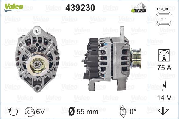 Valeo 439230 - Генератор vvparts.bg