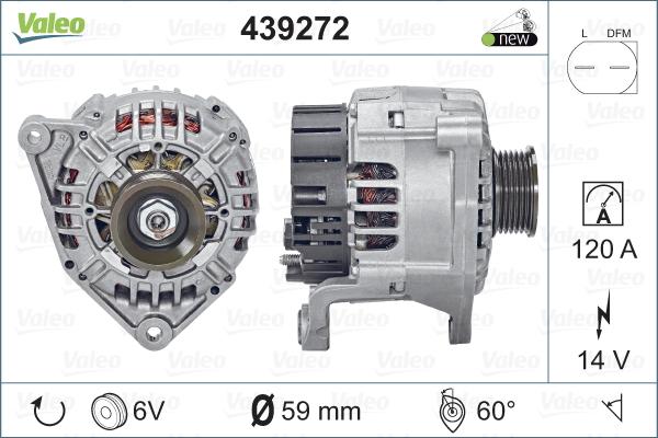 Valeo 439272 - Генератор vvparts.bg