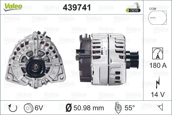 Valeo 439741 - Генератор vvparts.bg