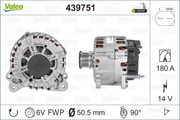 Valeo 439751 - Генератор vvparts.bg