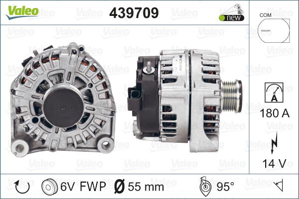 Valeo 439709 - Генератор vvparts.bg