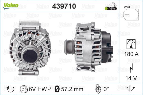 Valeo 439710 - Генератор vvparts.bg