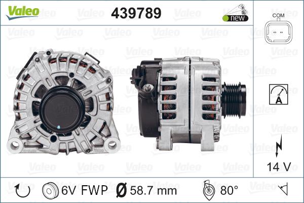 Valeo 439789 - Генератор vvparts.bg