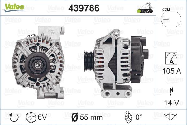 Valeo 439786 - Генератор vvparts.bg