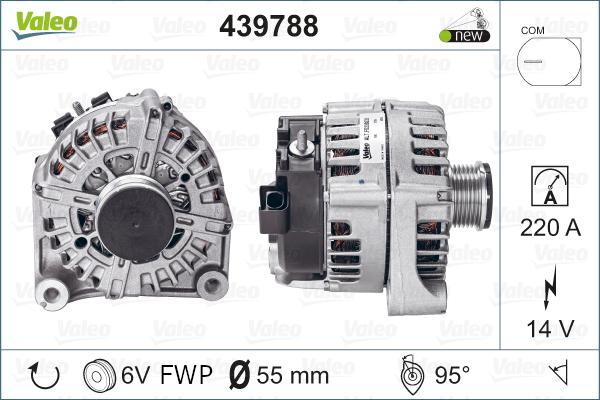 Valeo 439788 - Генератор vvparts.bg