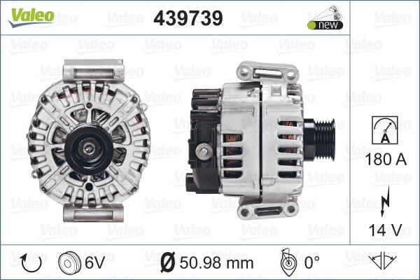 Valeo 439739 - Генератор vvparts.bg