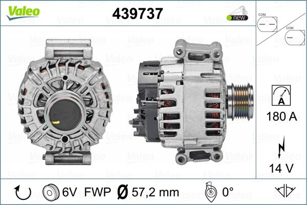 Valeo 439737 - Генератор vvparts.bg