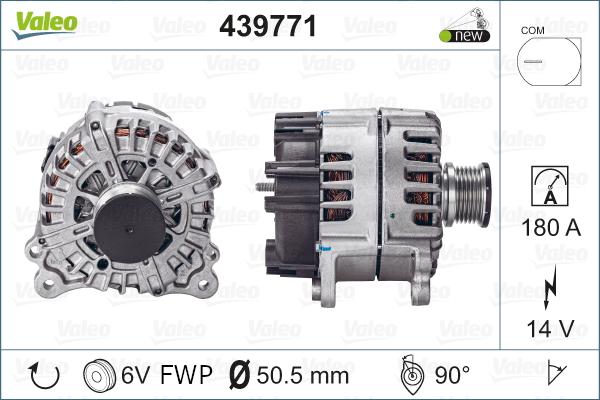 Valeo 439771 - Генератор vvparts.bg