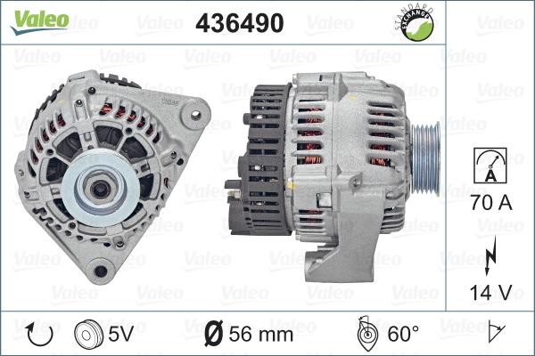 Valeo 436490 - Генератор vvparts.bg