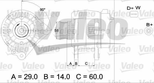 Valeo 436445 - Генератор vvparts.bg