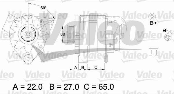 Valeo 436457 - Генератор vvparts.bg