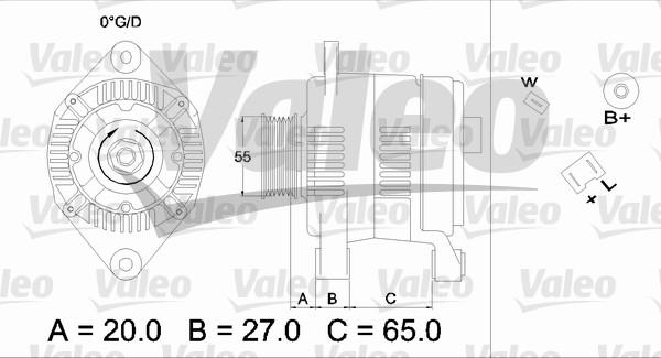 Valeo 436463 - Генератор vvparts.bg