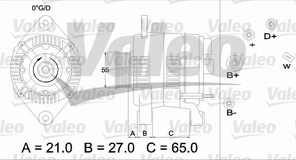 Valeo 436403 - Генератор vvparts.bg