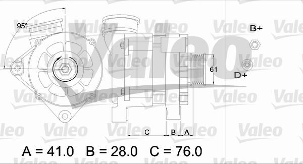 Valeo 436411 - Генератор vvparts.bg