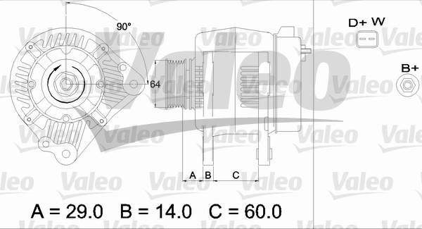 Valeo 436484 - Генератор vvparts.bg