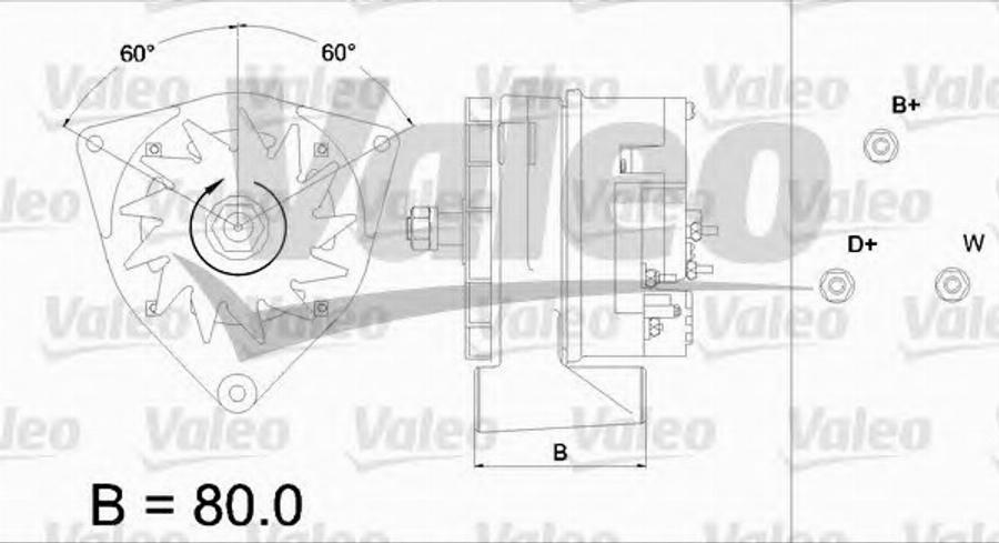 Valeo 436 423 - Генератор vvparts.bg