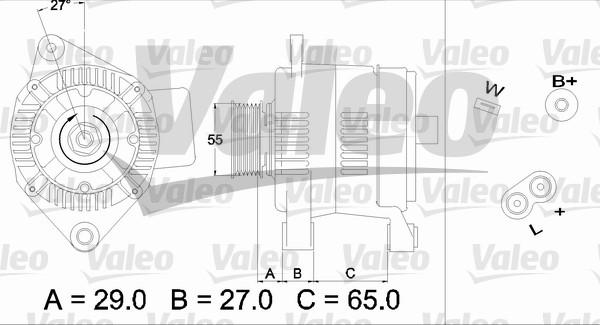 Valeo 436470 - Генератор vvparts.bg