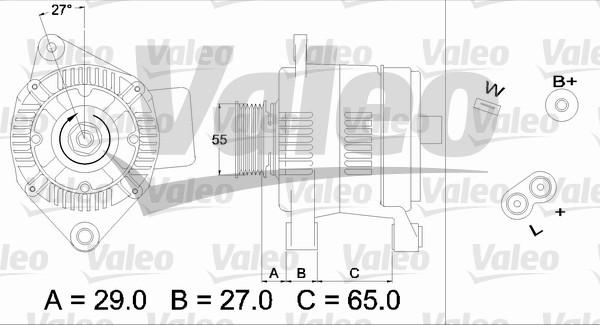 Valeo 436471 - Генератор vvparts.bg