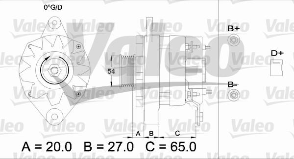 Valeo 436473 - Генератор vvparts.bg