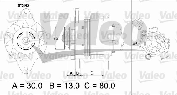 Valeo 436546 - Генератор vvparts.bg