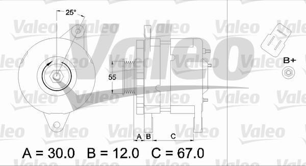 Valeo 436540 - Генератор vvparts.bg